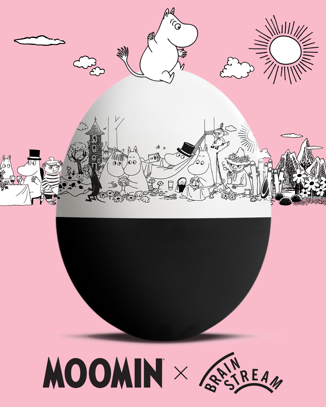 Brainstream PiepEi Moomin Black & White