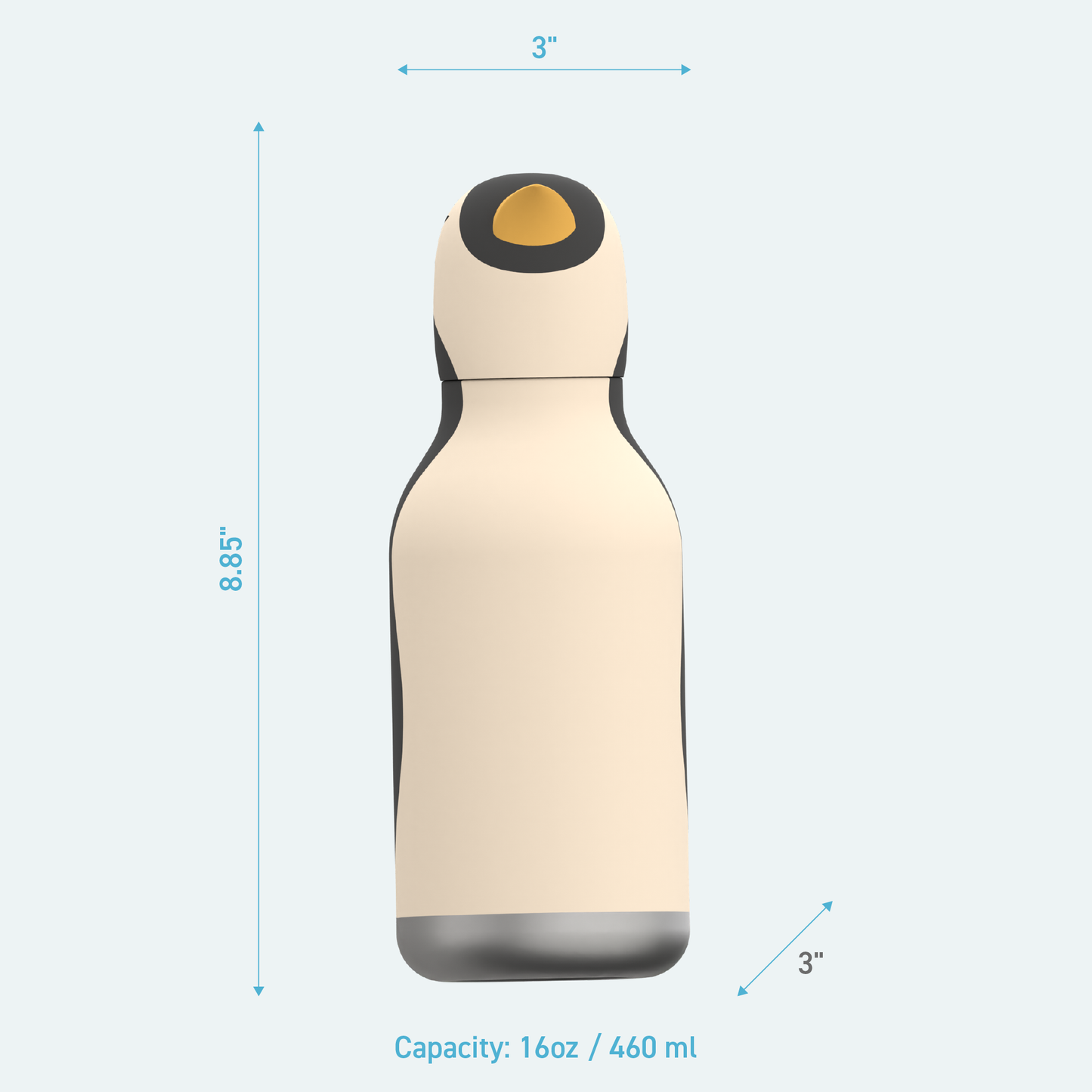Asobu Bestie Drinkfles Pinguïn