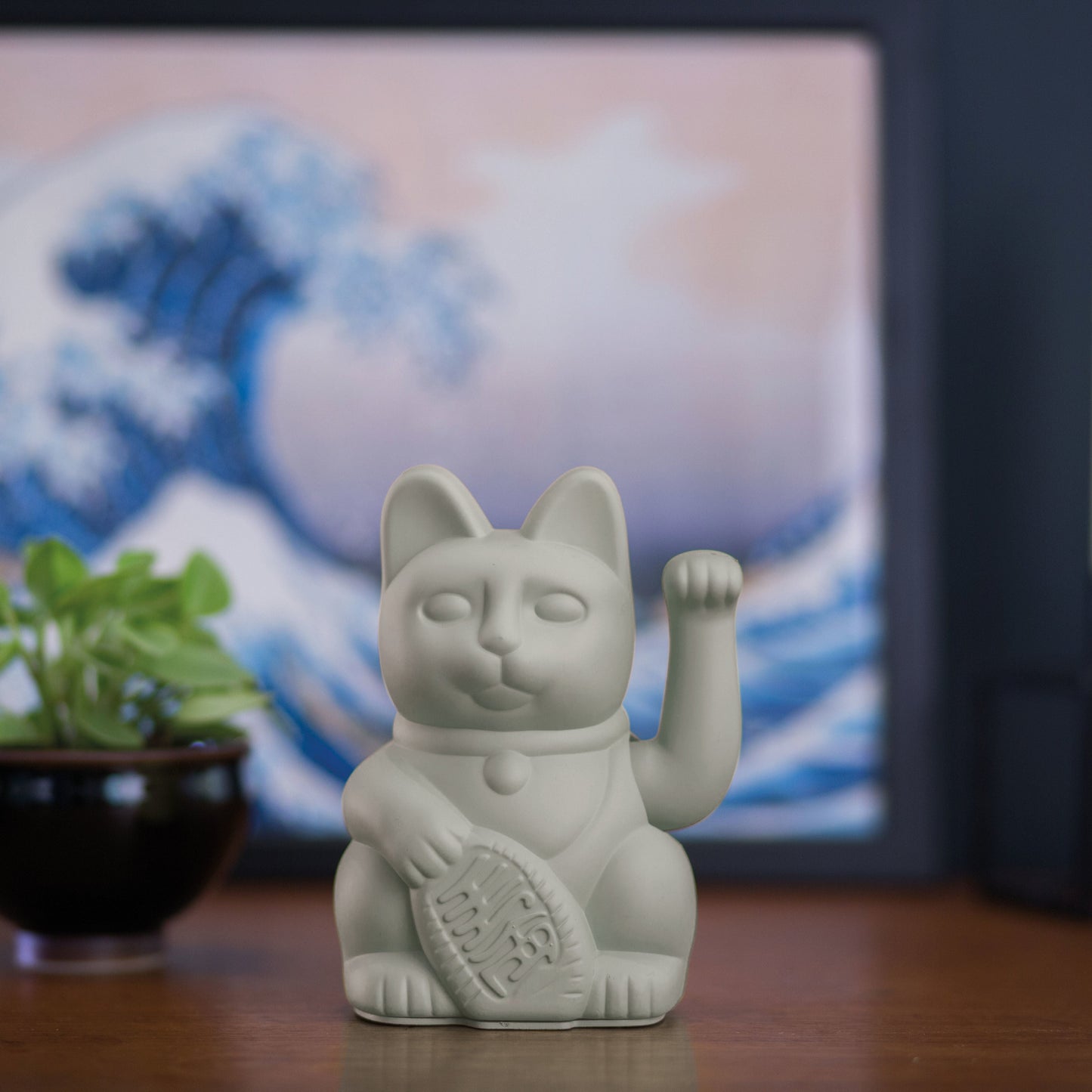 Sfeerbeeld Donkey Lucky Cat in licht grijs