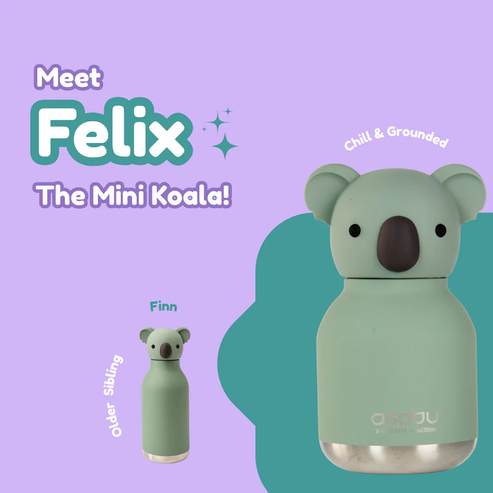 Asobu Bestie MINI drinkfles Koala – lifestyle foto, mini thermofles als cadeau of tashanger