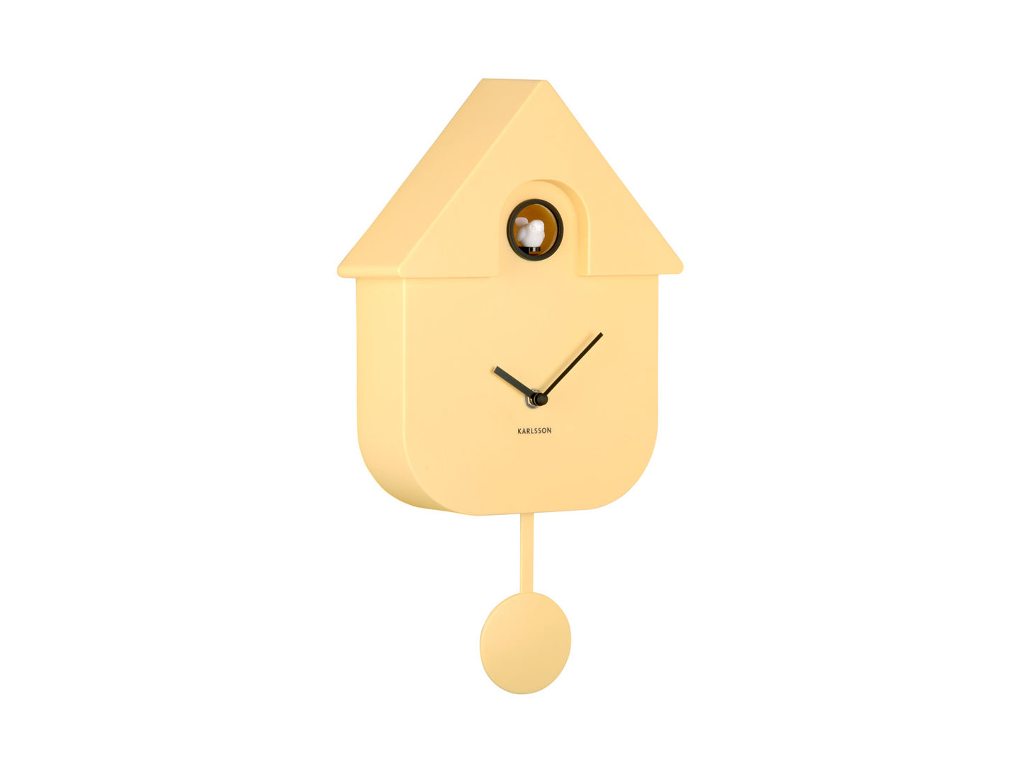 Karlsson Cuckoo wandklok Soft yellow