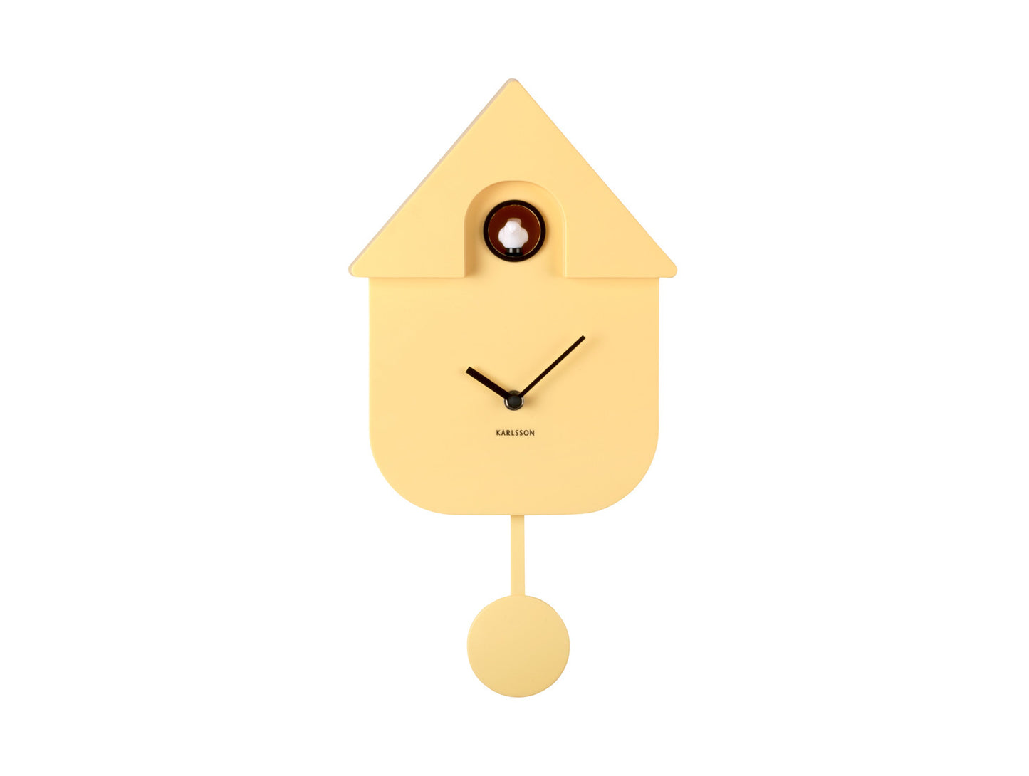 Karlsson Cuckoo wandklok Soft yellow