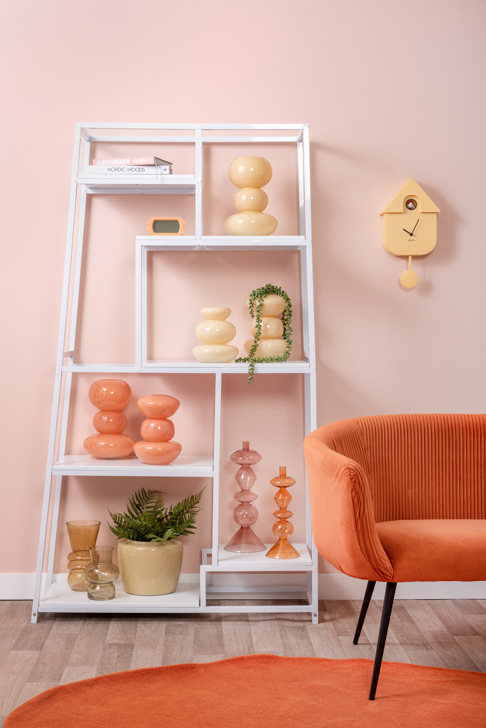 Karlsson Cuckoo wandklok Soft yellow
