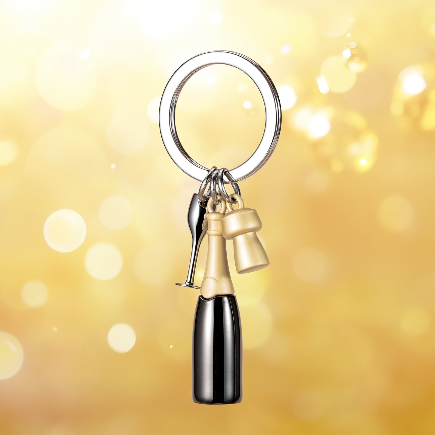 Metalmorphose sleutelhanger Champagne Black