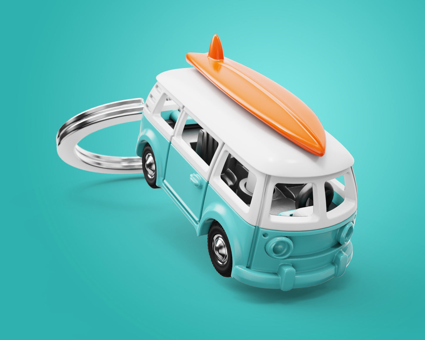 Metalmorphose sleutelhanger Surfer Van