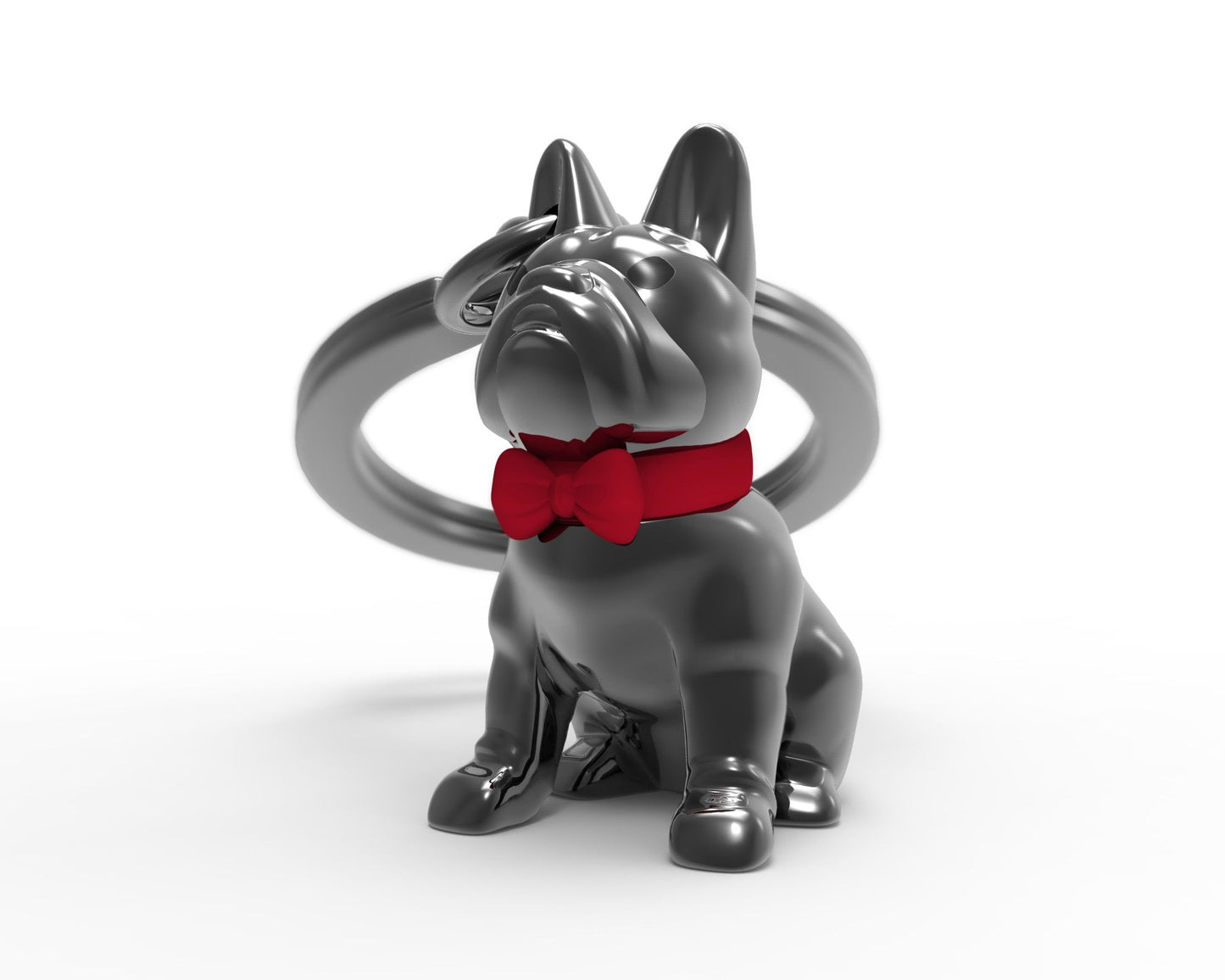 Metalmorphose sleutelhanger Bulldog