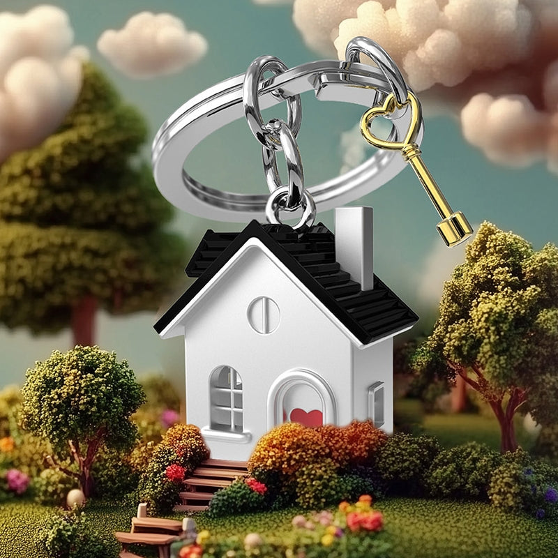 Metalmorphose sleutelhanger Home Sweet Home