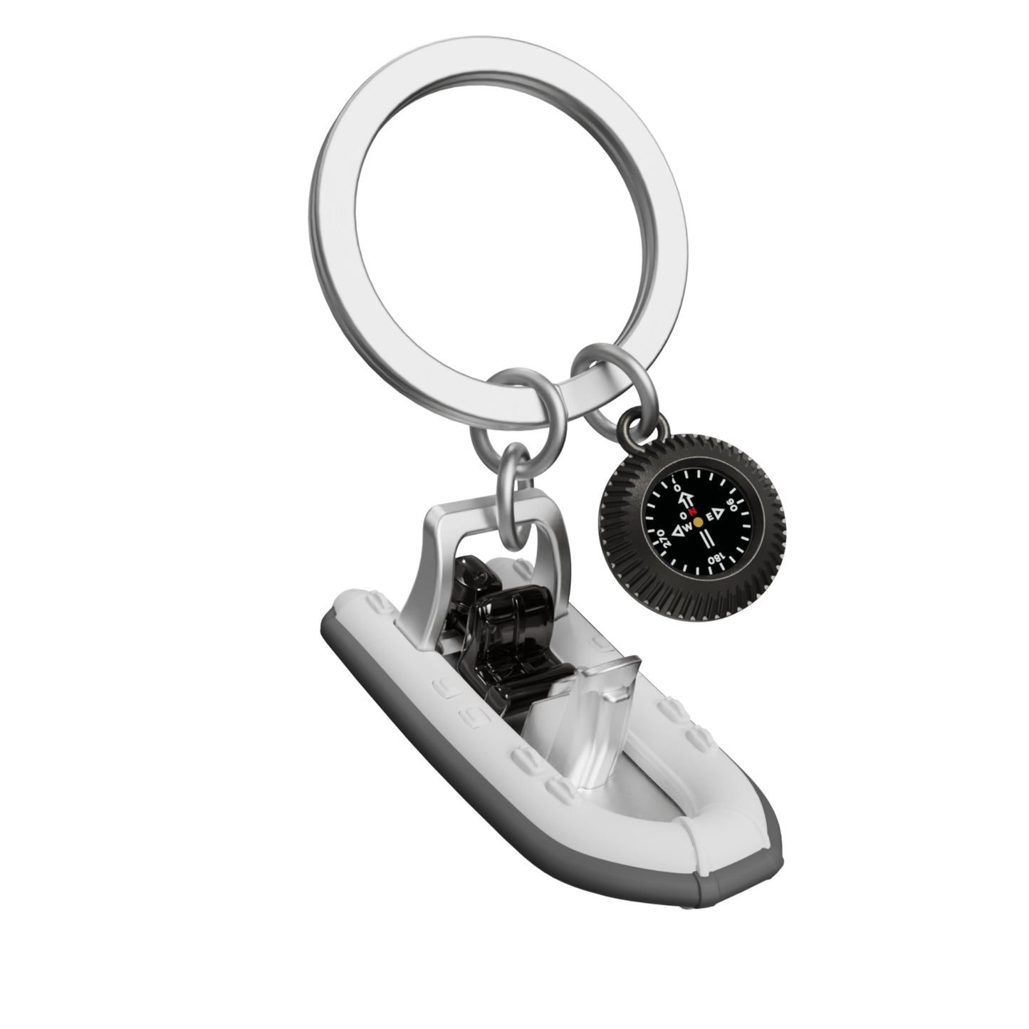 Metalmorphose sleutelhanger Rubbet Motorboat