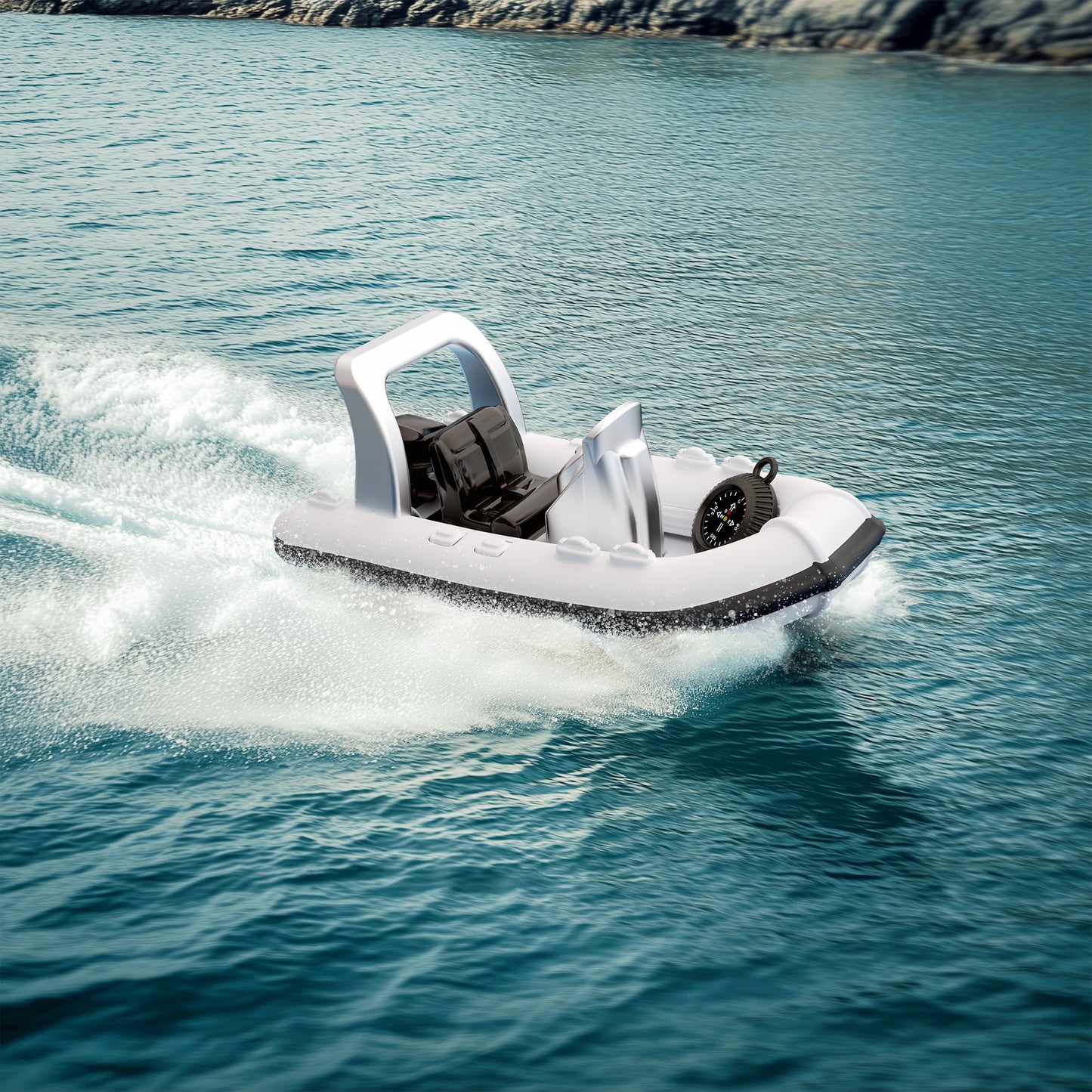 Metalmorphose sleutelhanger Rubbet Motorboat