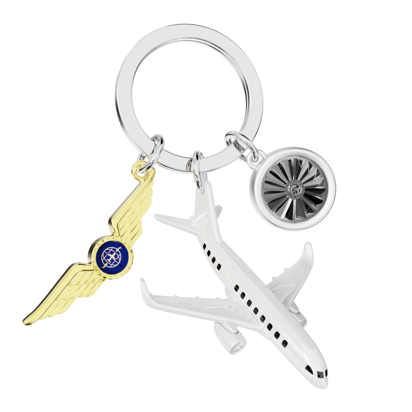 Metalmorphose sleutelhanger Pilot - Airplane