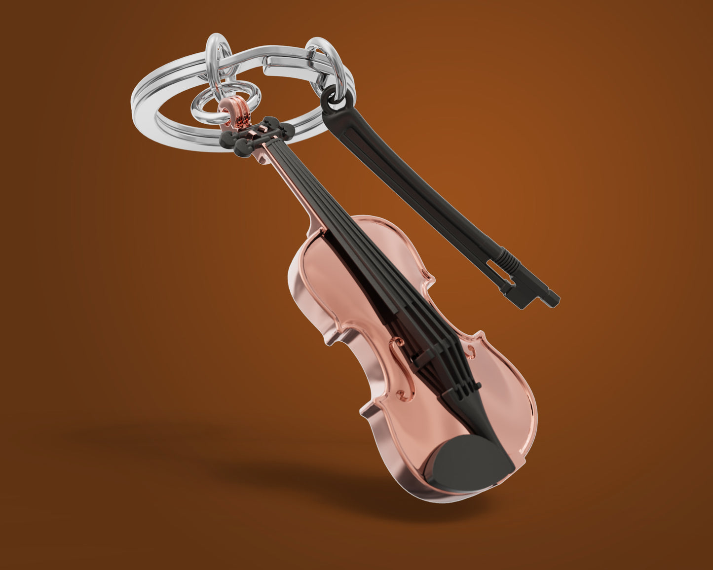 Metalmorphose sleutelhanger Violin