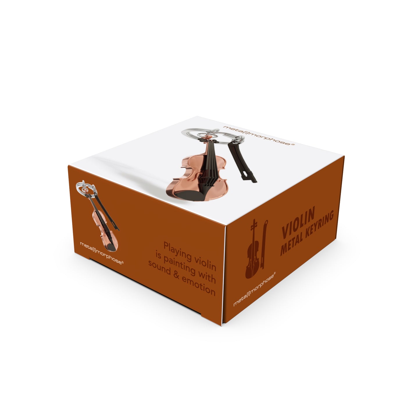 Metalmorphose sleutelhanger Violin