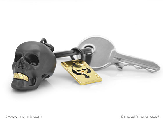 Metalmorphose sleutelhanger Black Skull