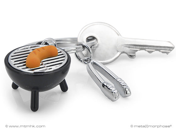 Metalmorphose sleutelhanger BBQ
