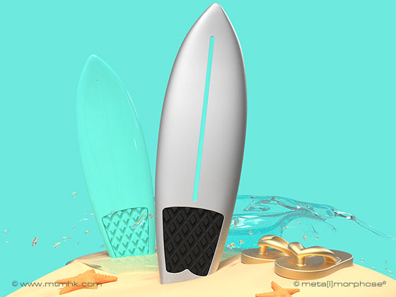 Metalmorphose sleutelhanger Surfing