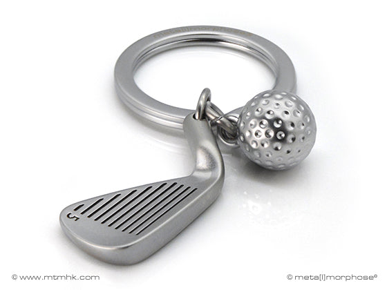 Metalmorphose sleutelhanger Golf