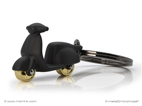 Metalmorphose sleutelhanger Scooter Black