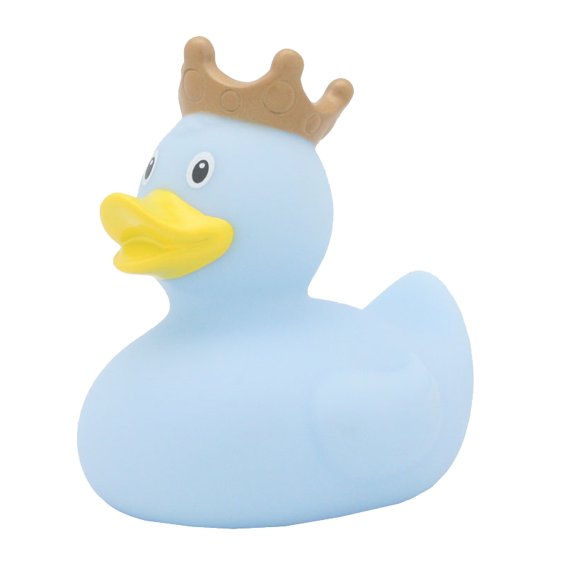 Badeend Duck with Crown Blue