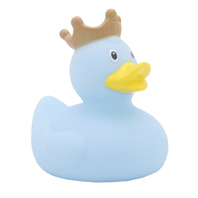 Badeend Duck with Crown Blue