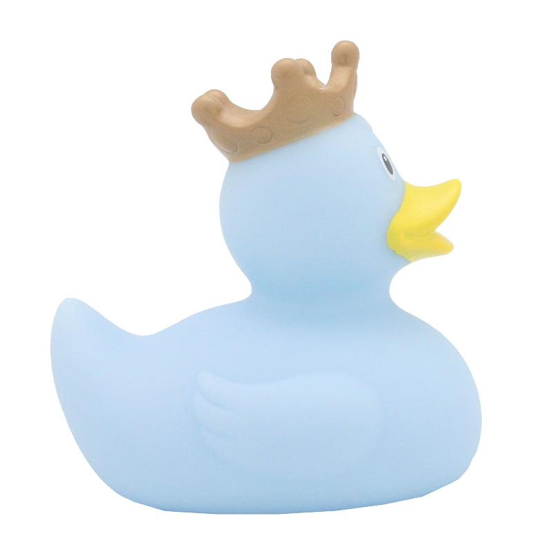 Badeend Duck with Crown Blue