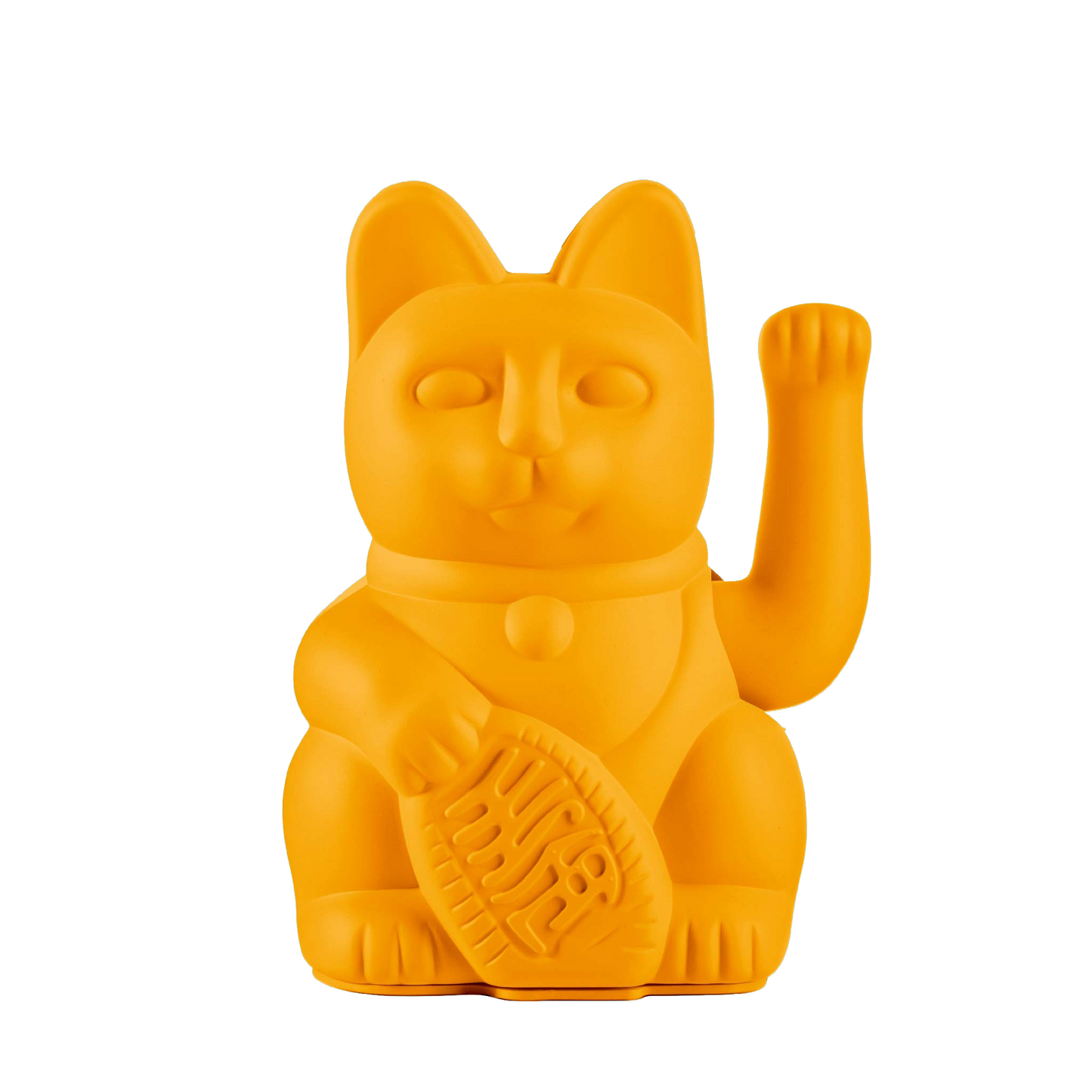 MYNEKO Lucky Cat Deep Yellow – klassieke waving cat, ca. 15 cm, woondecoratie of cadeau