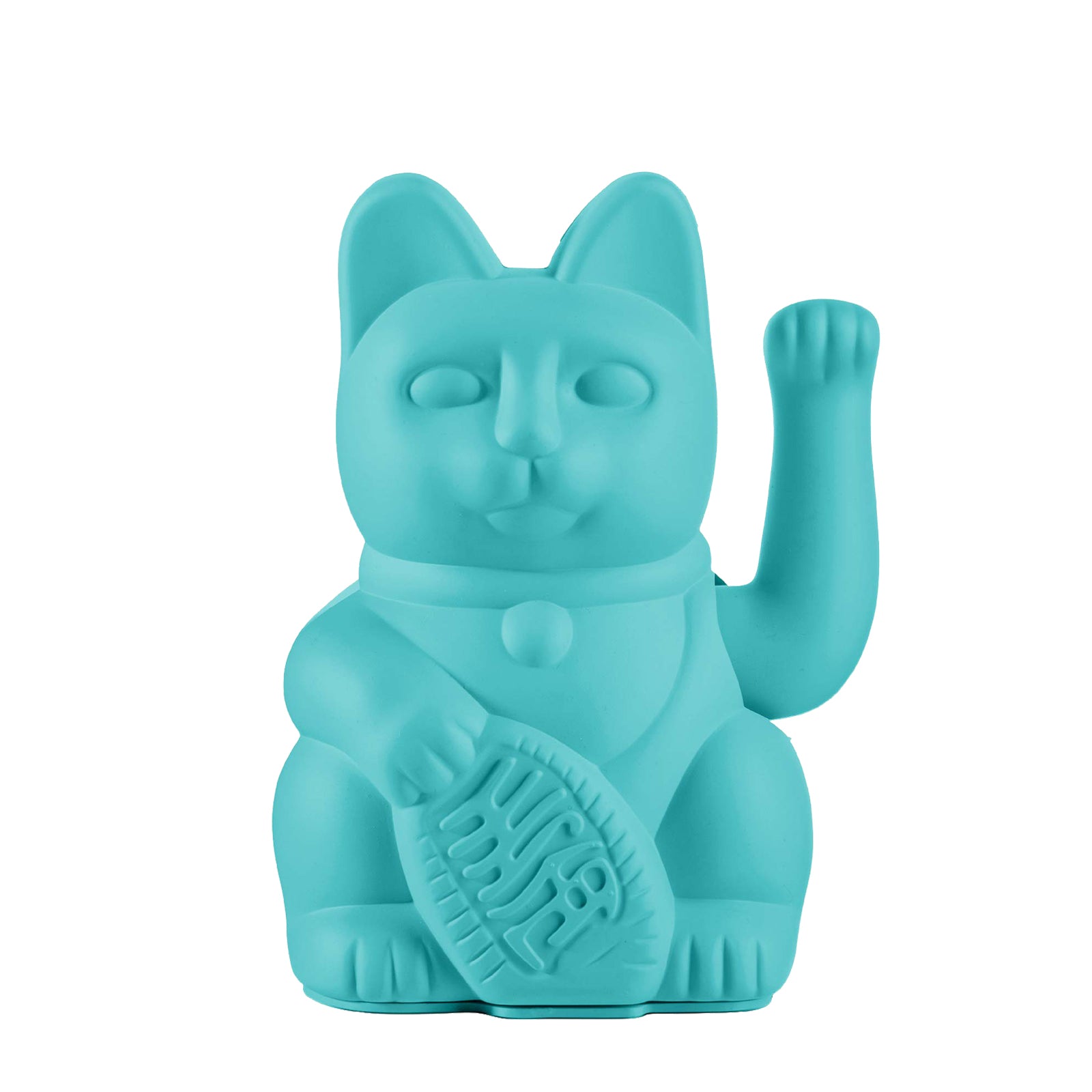 MYNEKO Lucky Cat Turquoise – klassieke waving cat, ca. 15 cm, woondecoratie of cadeau
