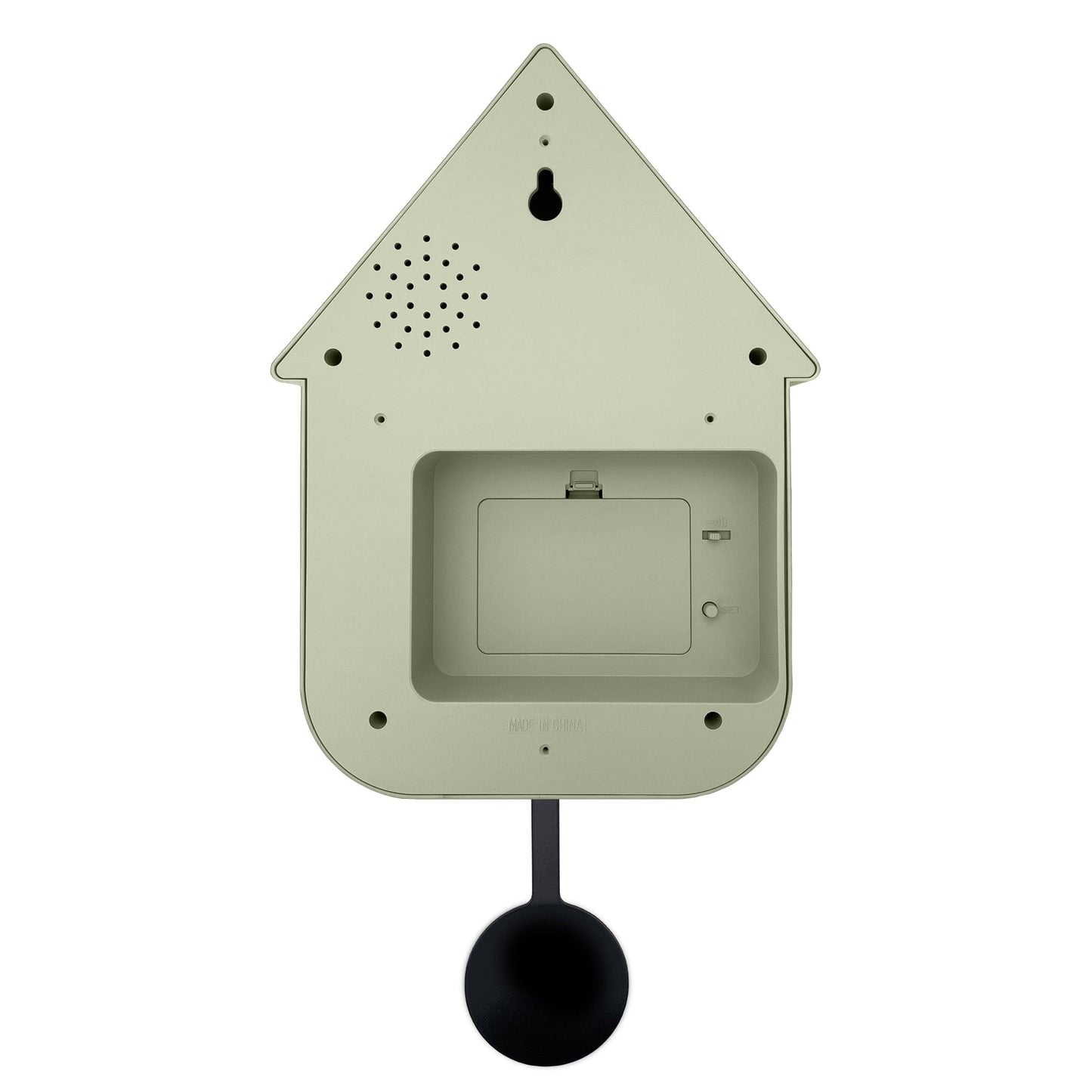 Wandklok 21,5x41,5x8,5cm - Slinger - Koekoeksklok - NeXtime 'Twitter'