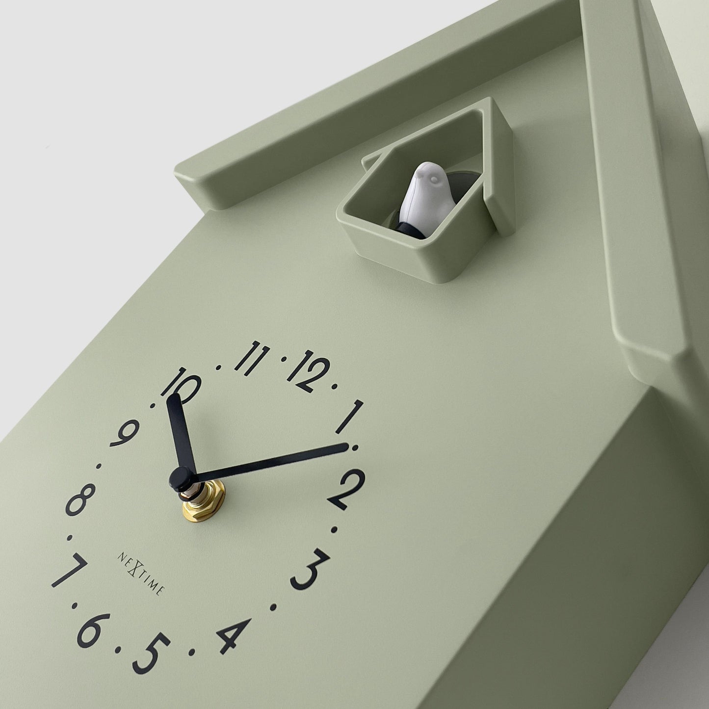 Wandklok 21,5x41,5x8,5cm - Slinger - Koekoeksklok - NeXtime 'Twitter'