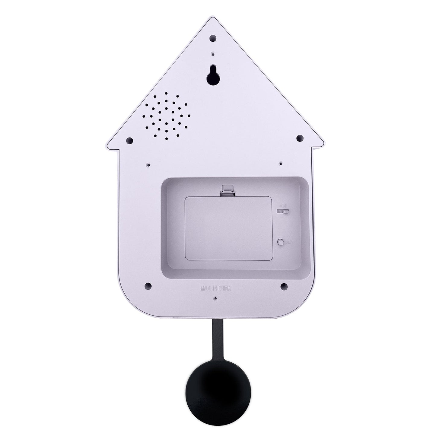 Wandklok 21,5x41,5x8,5cm - Slinger - Koekoeksklok - NeXtime 'Twitter'
