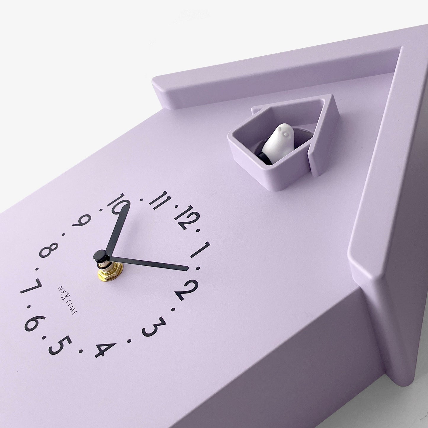 Wandklok 21,5x41,5x8,5cm - Slinger - Koekoeksklok - NeXtime 'Twitter'