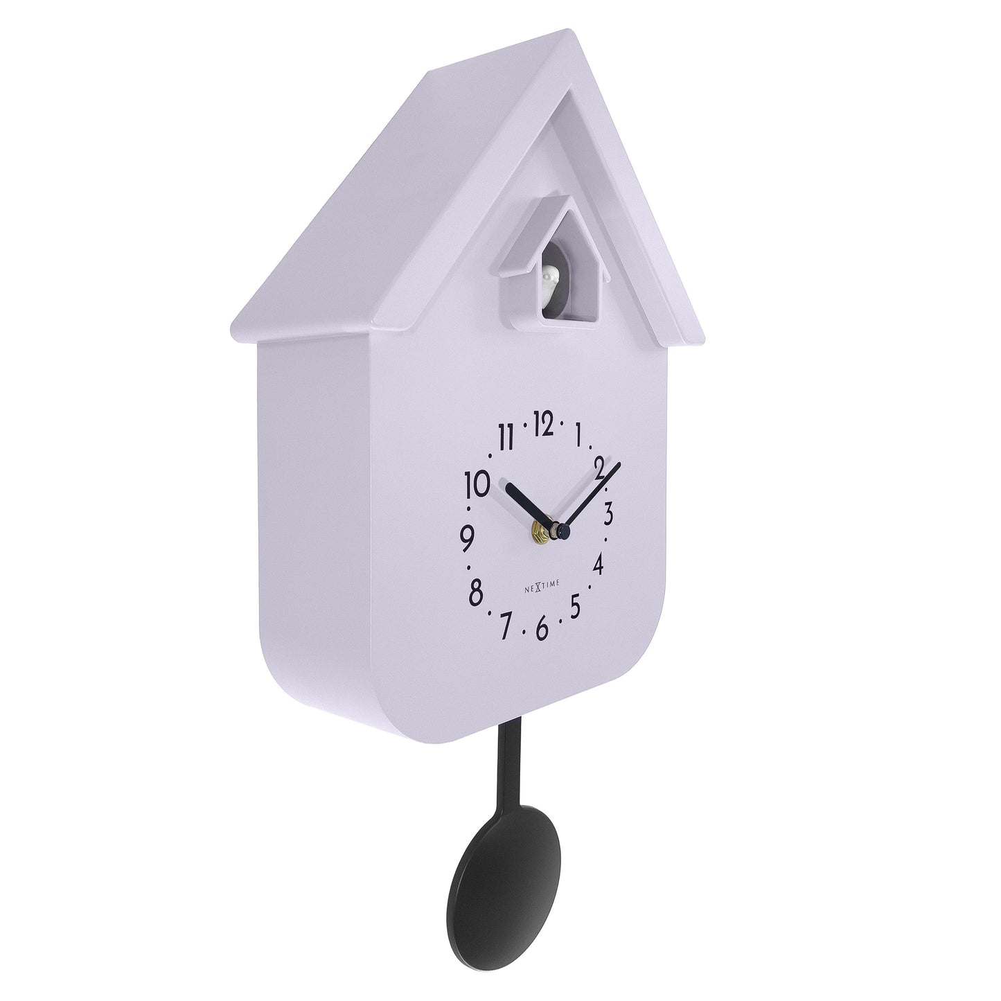 Wandklok 21,5x41,5x8,5cm - Slinger - Koekoeksklok - NeXtime 'Twitter'