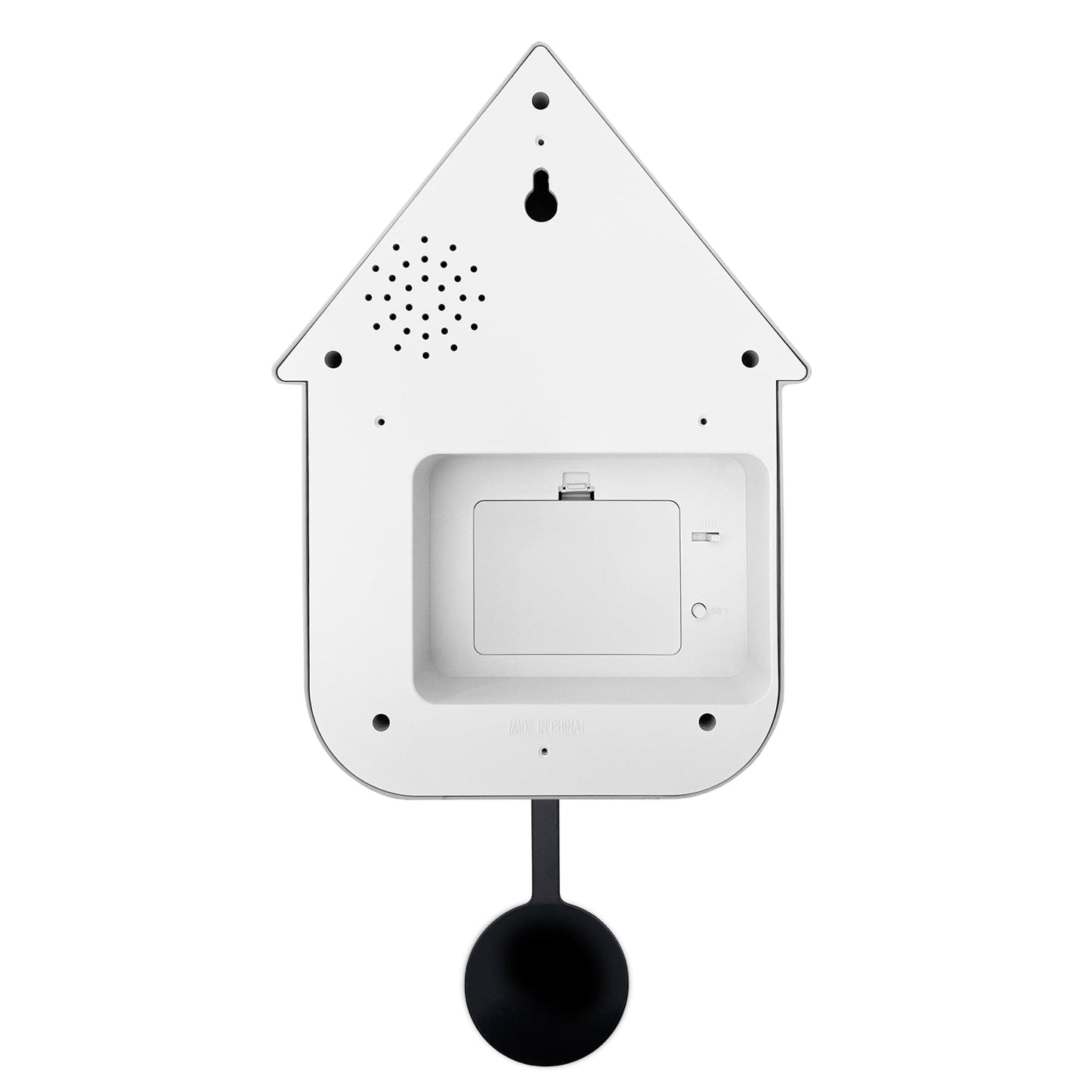 Wandklok 21,5x41,5x8,5cm - Slinger - Koekoeksklok - NeXtime 'Twitter'