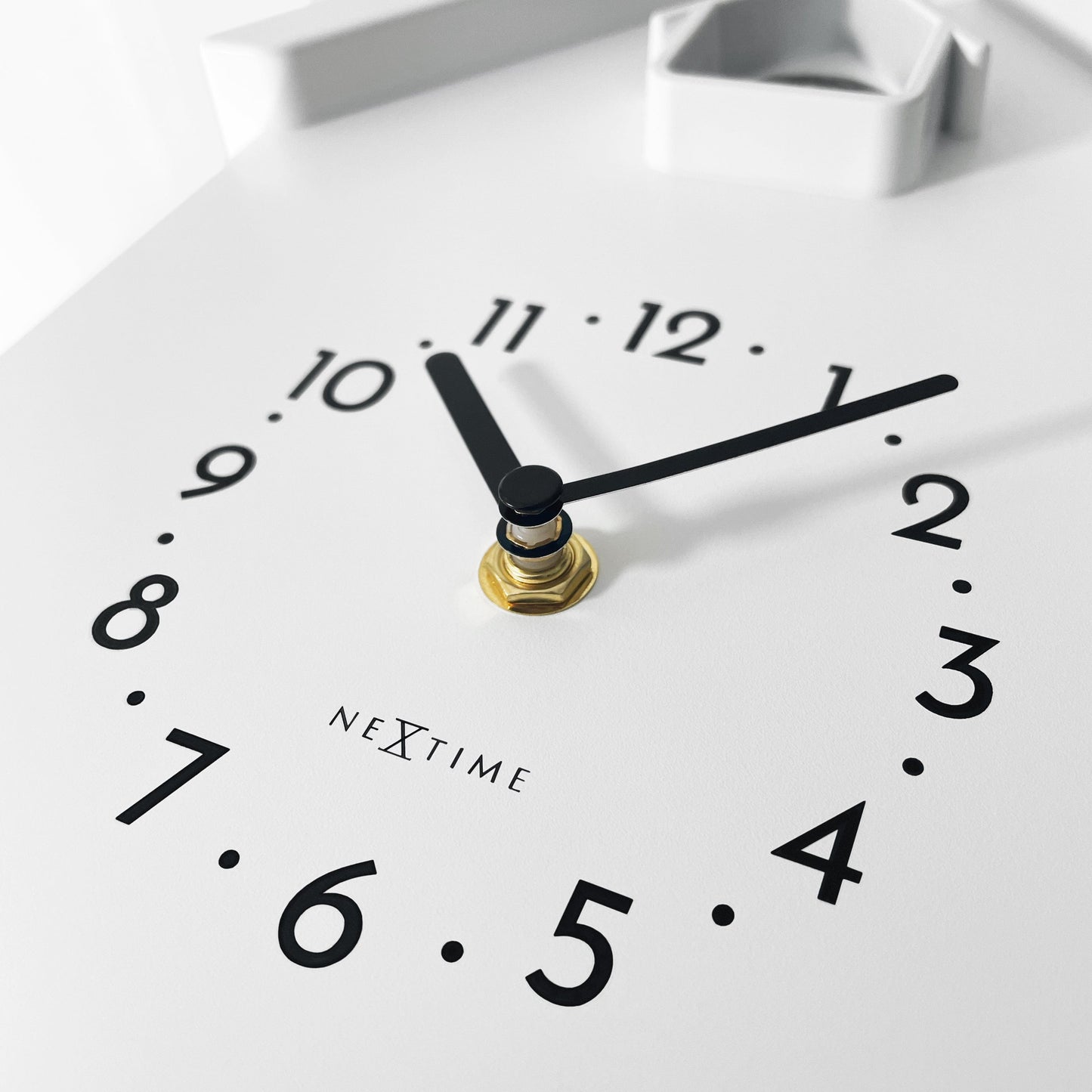 Wandklok 21,5x41,5x8,5cm - Slinger - Koekoeksklok - NeXtime 'Twitter'