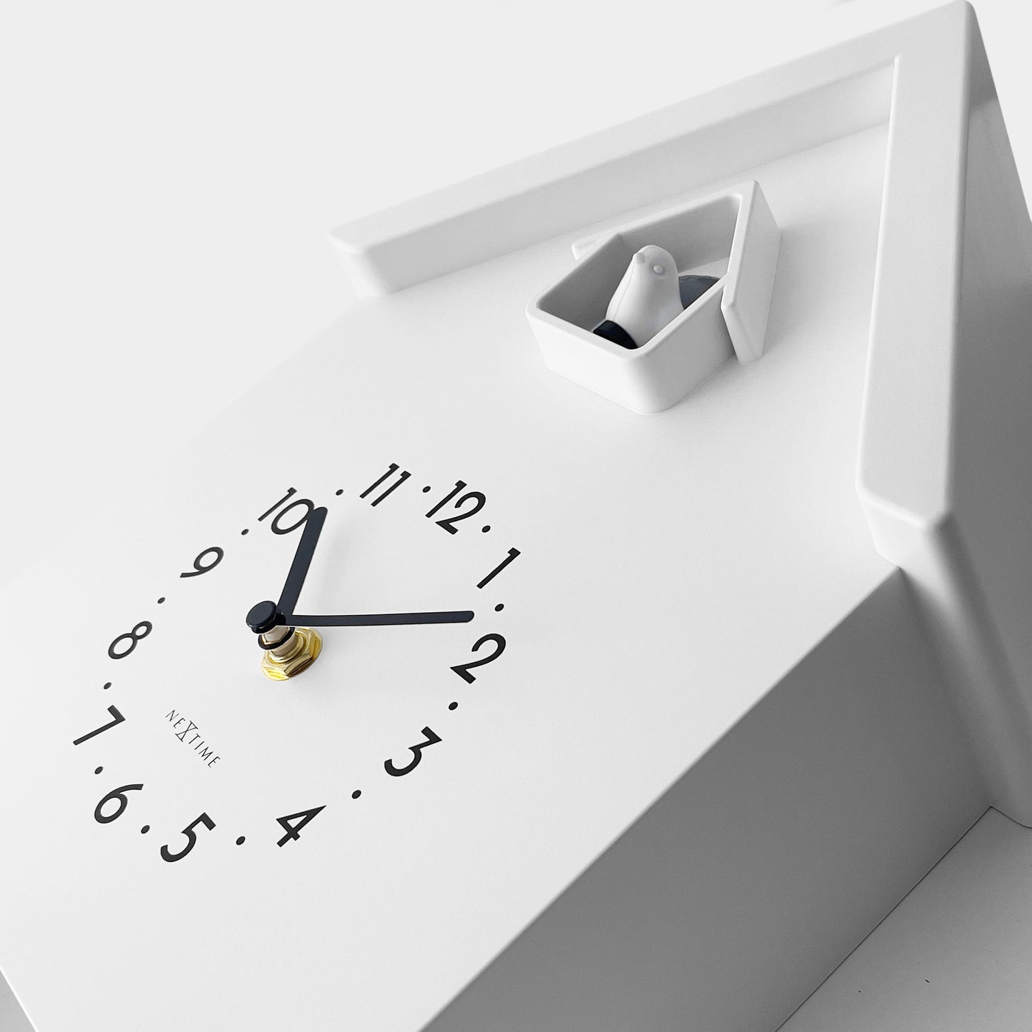Wandklok 21,5x41,5x8,5cm - Slinger - Koekoeksklok - NeXtime 'Twitter'