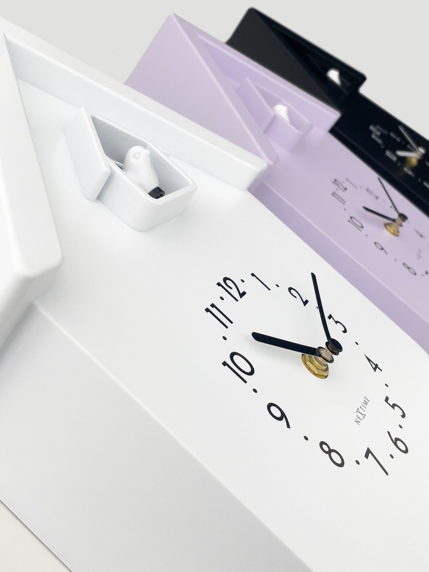 Wandklok 21,5x41,5x8,5cm - Slinger - Koekoeksklok - NeXtime 'Twitter'