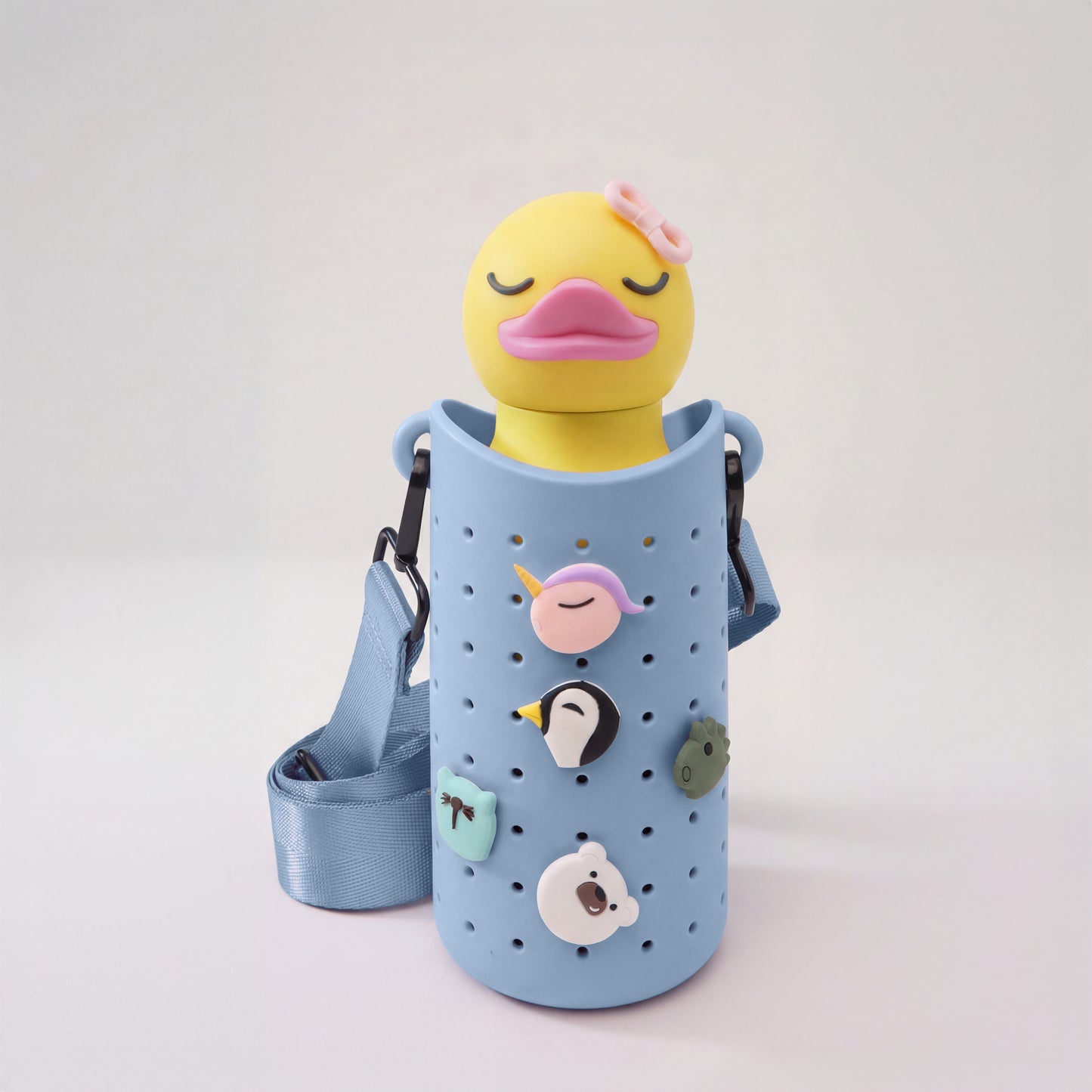 Asobu Bestie Sling Bottle Carrier Blue detail - verstelbare schouderband