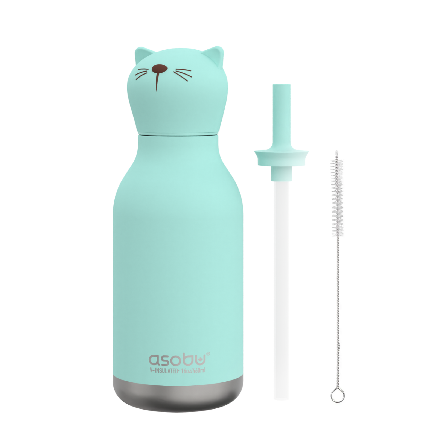 Asobu Bestie Drinkfles Teal Cat