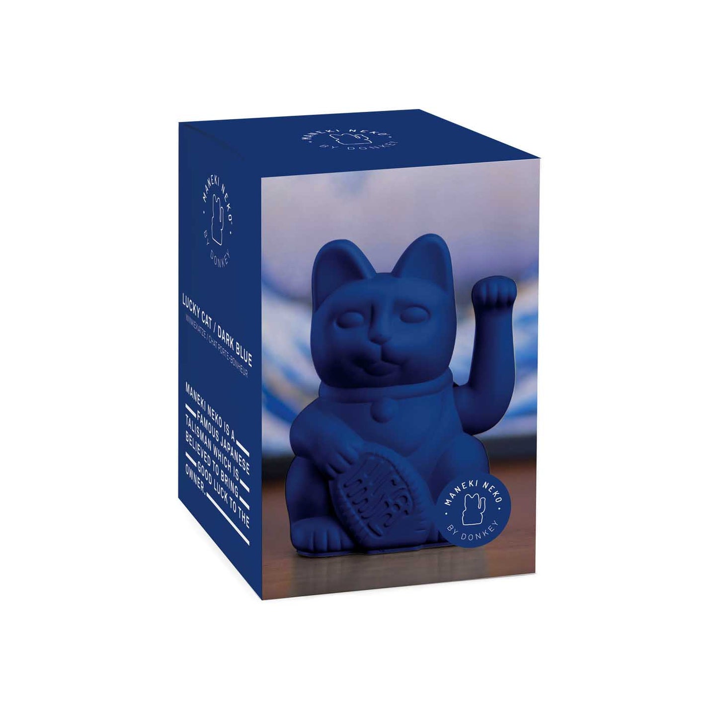Verpakking MYNEKO Lucky Cat Berry Red – klassieke waving cat, ca. 15 cm, woondecoratie of cadeau