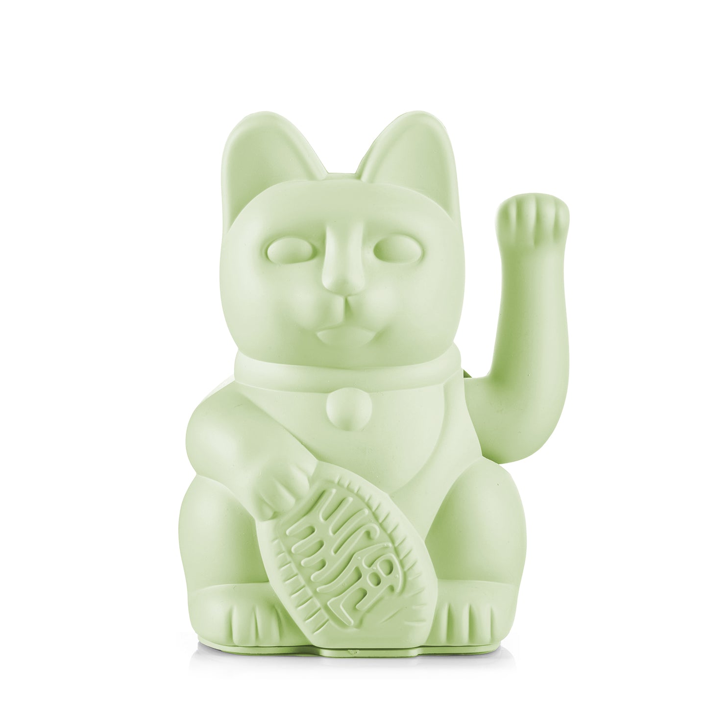 MYNEKO Lucky Cat Light Green – klassieke waving cat, ca. 15 cm, woondecoratie of cadeau