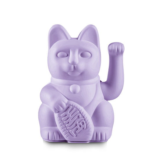 MYNEKO Lucky Cat Lilac – klassieke waving cat, ca. 15 cm, woondecoratie of cadeau