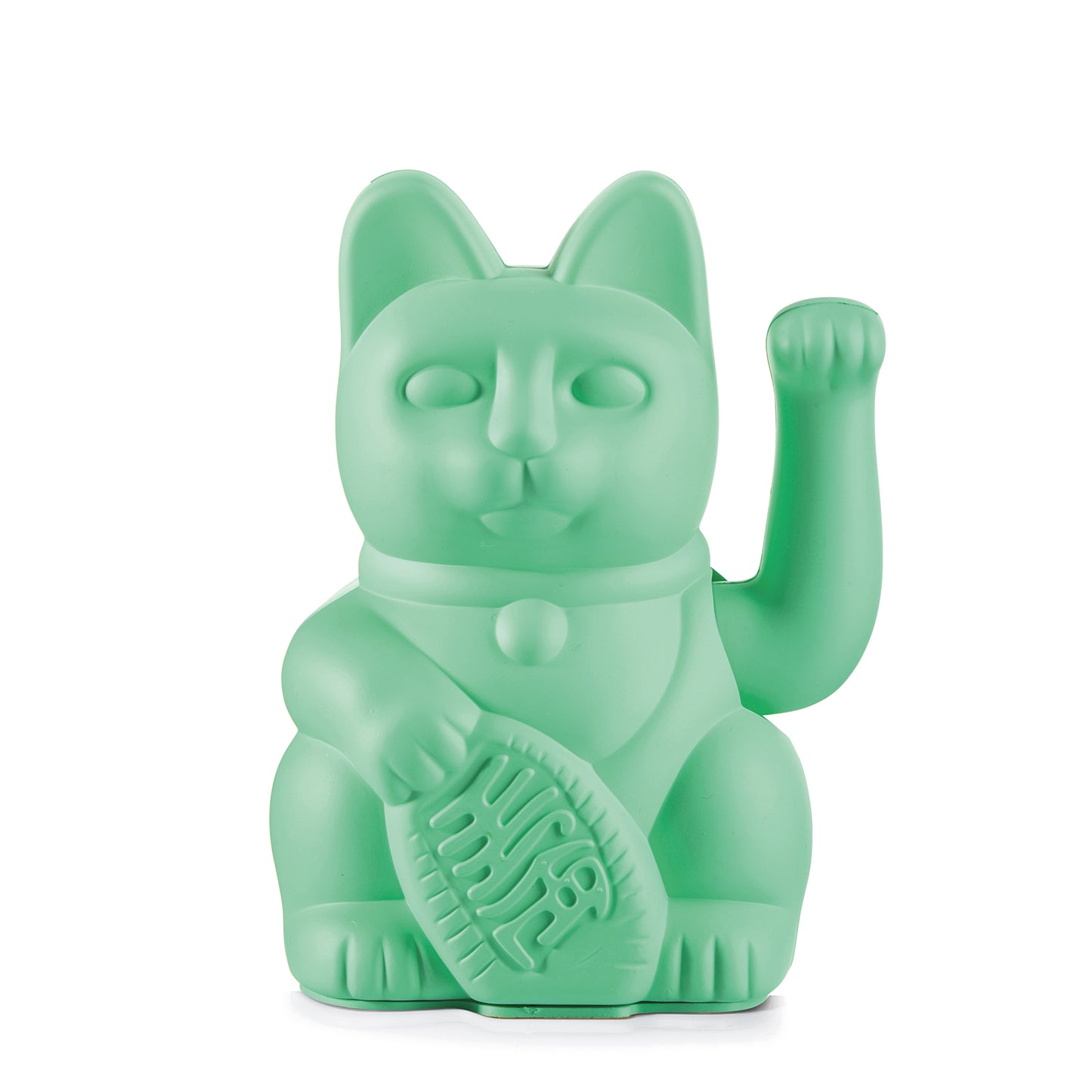 MYNEKO Lucky Cat Mint Green – klassieke waving cat, ca. 15 cm, woondecoratie of cadeau
