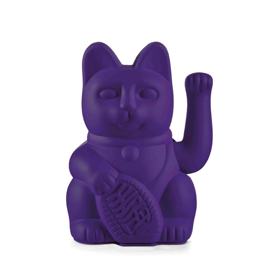 MYNEKO Lucky Cat Violet – klassieke waving cat, ca. 15 cm, woondecoratie of cadeau