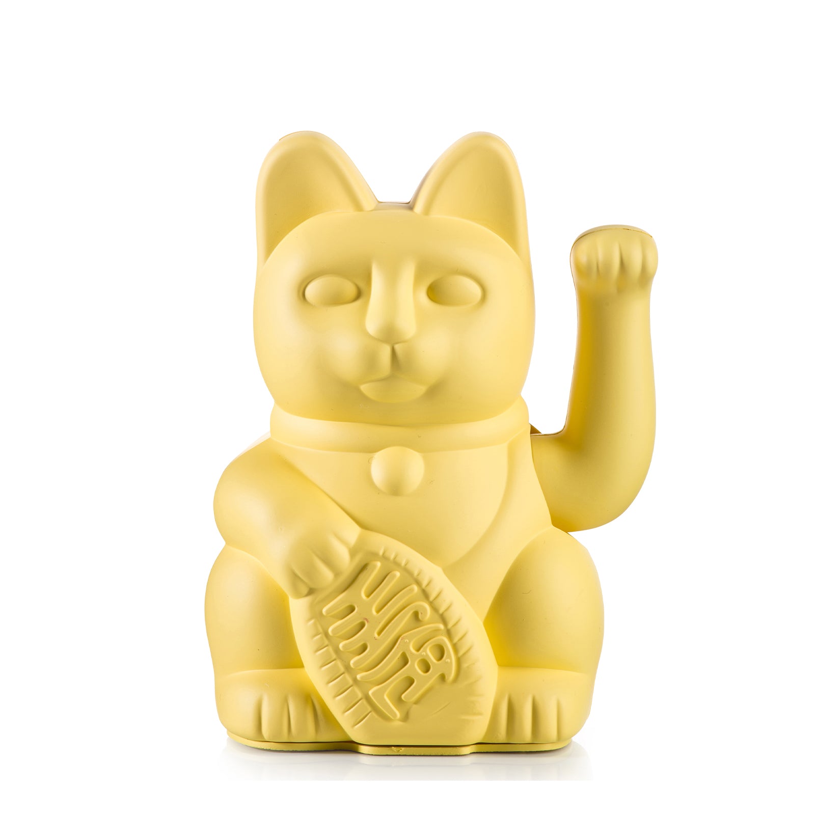 Donkey Lucky Cat in zacht geel