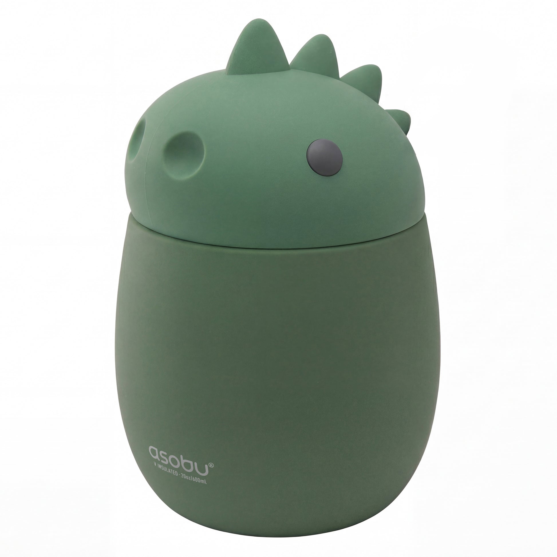 Asobu Food Container Dinosaur – dubbelwandige lunchbox voor kinderen, 12u warm en 24u koud, vooraanzicht