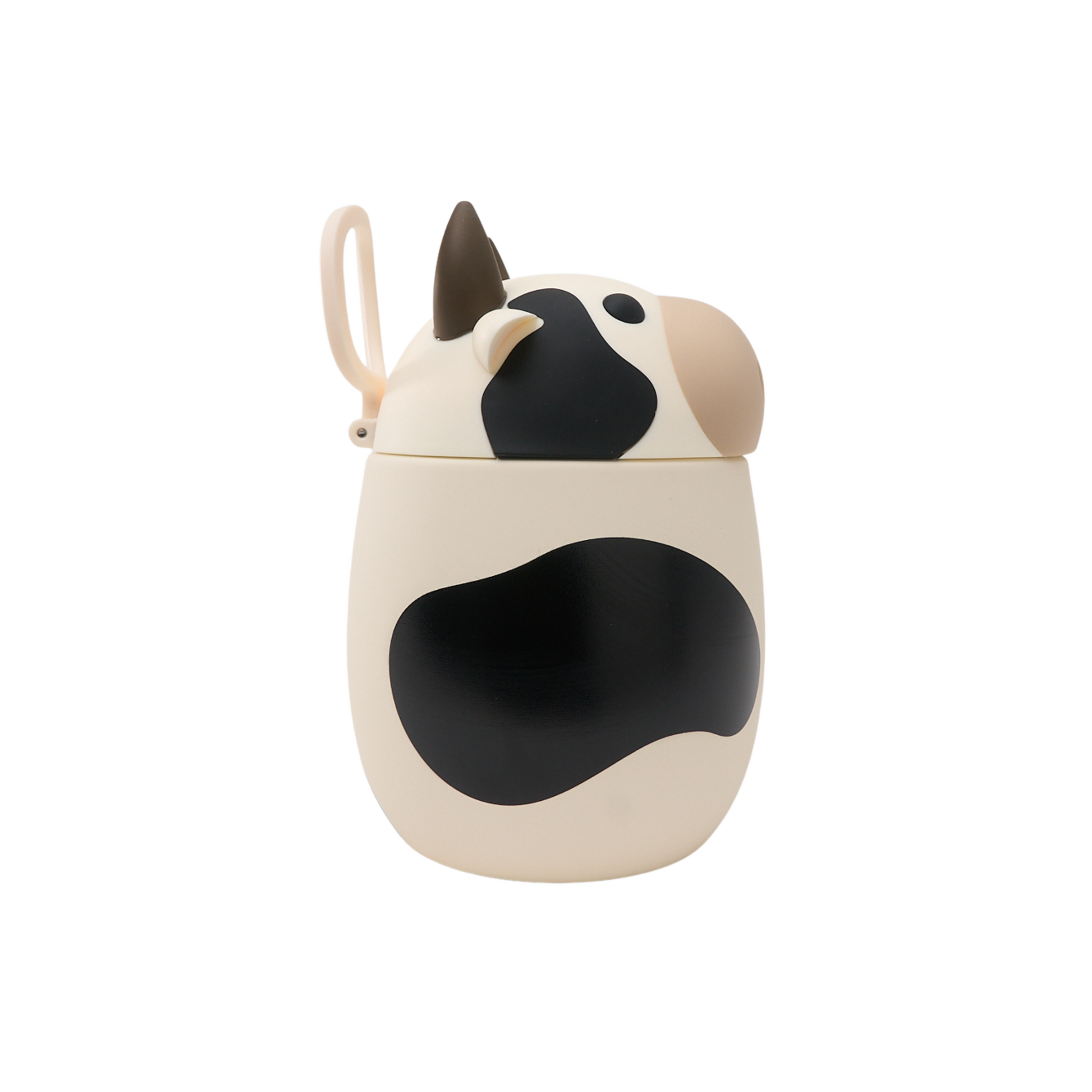 Asobu Food Container Cow – dubbelwandige lunchbox voor kinderen, 12u warm en 24u koud, zijaanzicht