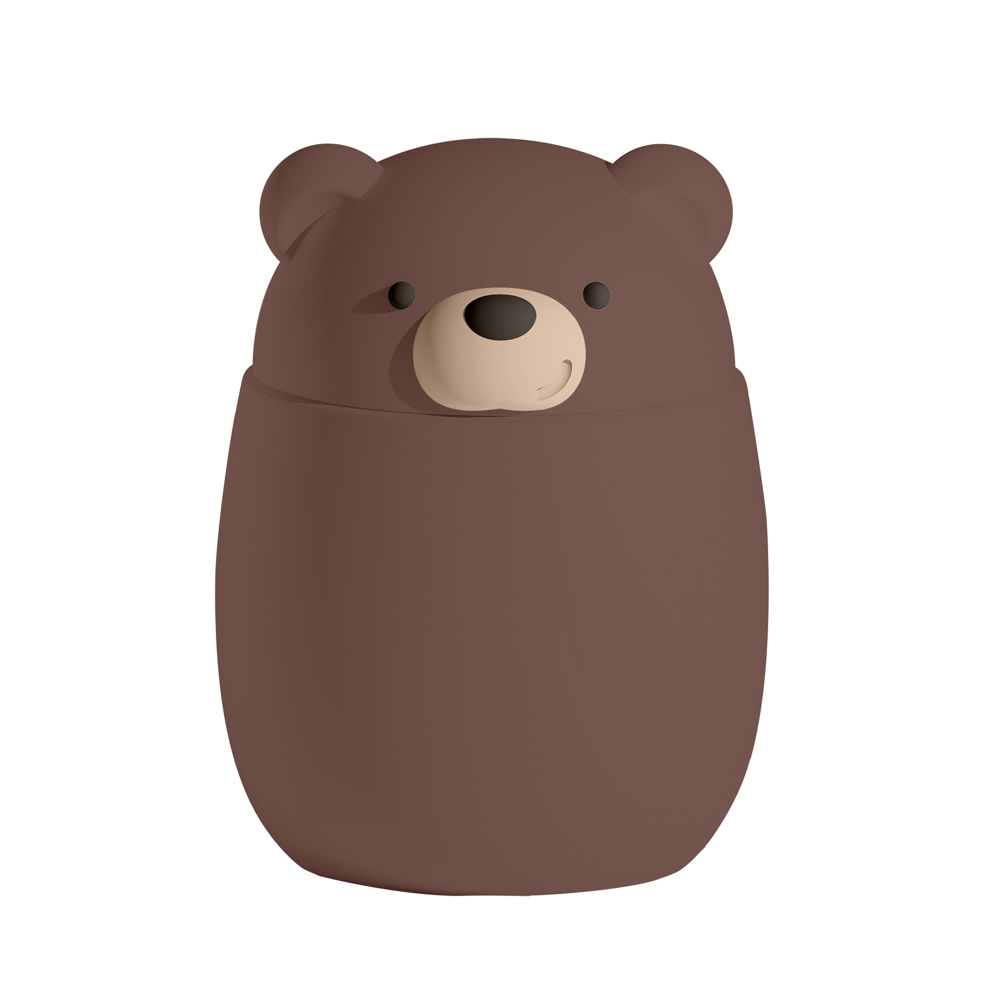 Asobu Food Container Brown Bear – dubbelwandige lunchbox voor kinderen, 12u warm en 24u koud