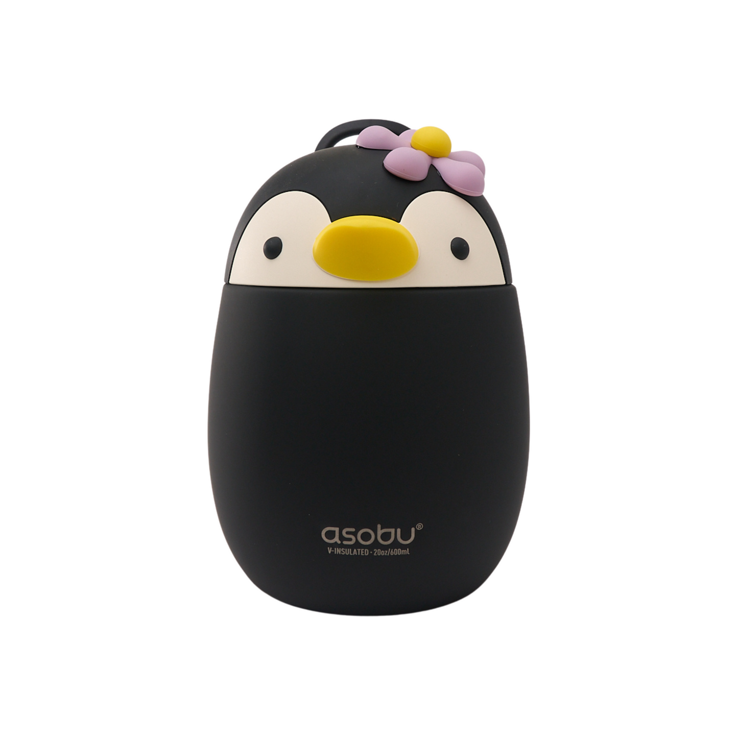 Asobu Food Container Penguin – dubbelwandige lunchbox voor kinderen, vooraanzicht