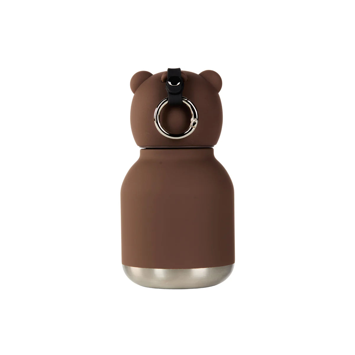 Asobu Bestie MINI drinkfles Brown Bear – achteraanzicht, mini thermofles 200ml