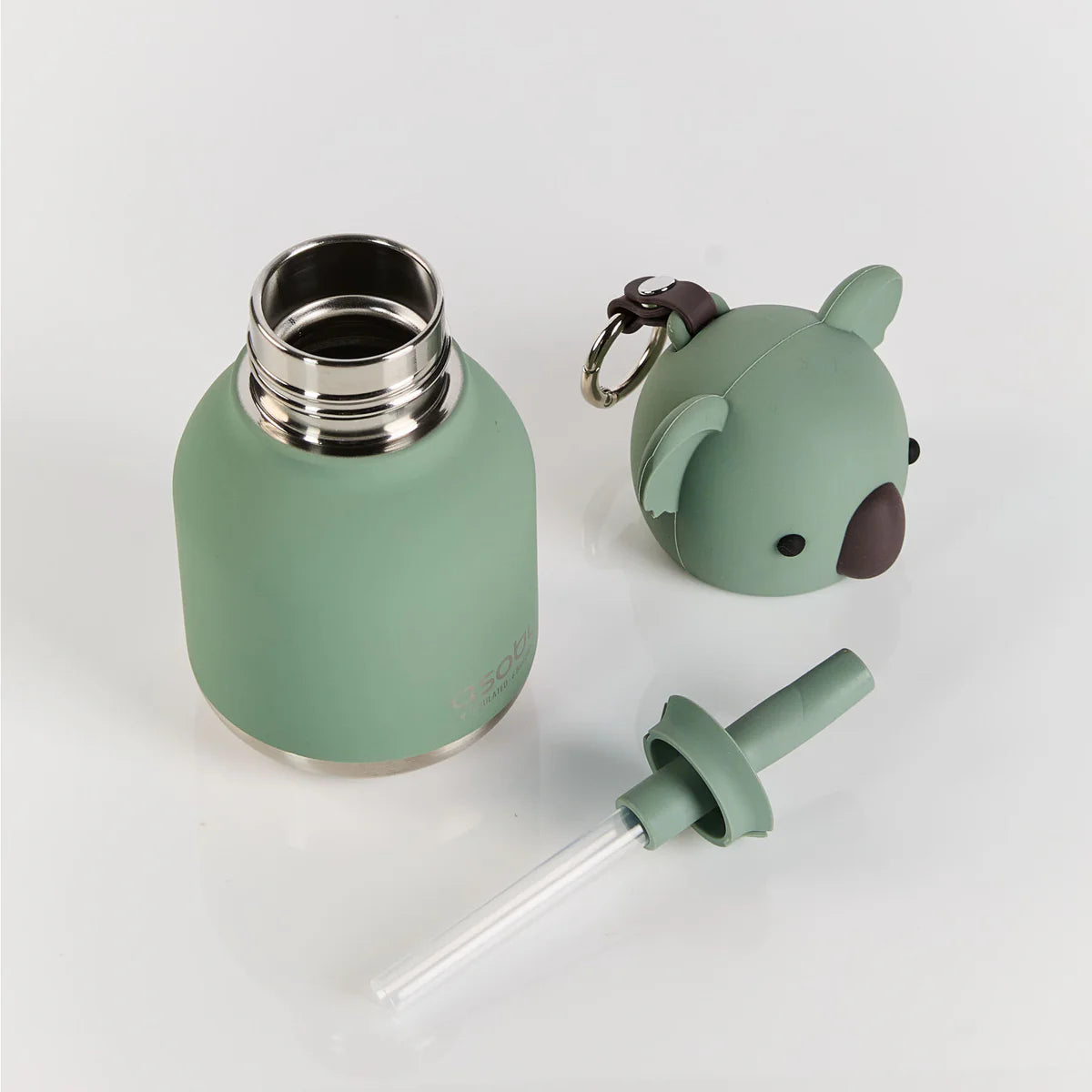Asobu Bestie MINI drinkfles Koala open – speels koalahoofd als dop, lekvrij