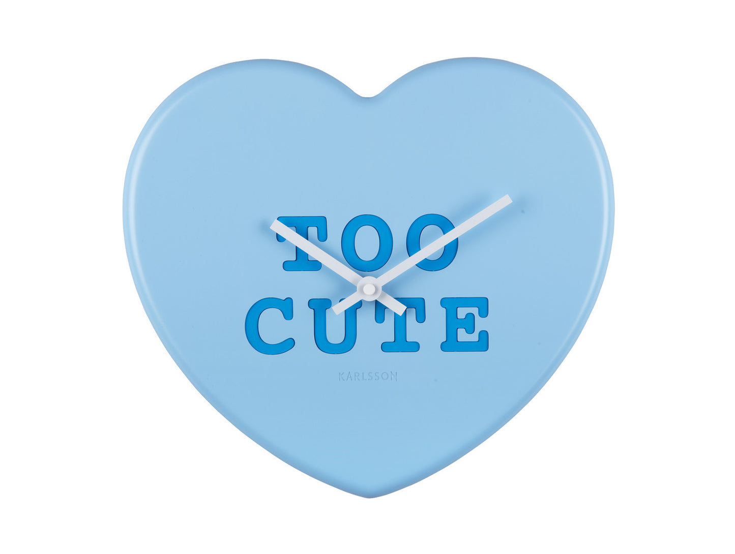 Karlsson Wandklok Heart Candy Soft Yellow